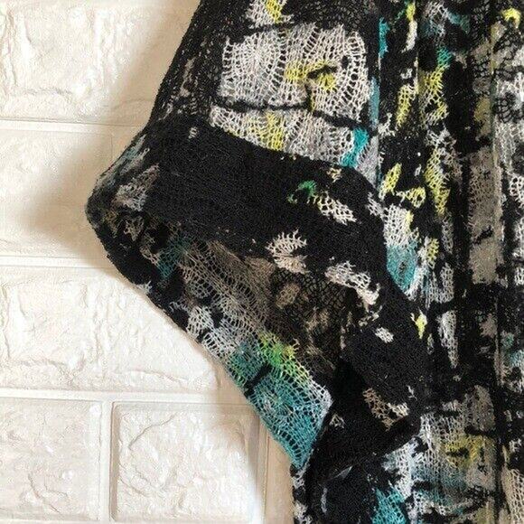 Alberto makali knit cardigan shawl w/ side button kimono Women’s XL - Picture 3 of 9